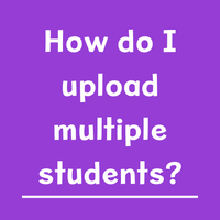 How do I upload multiple students?